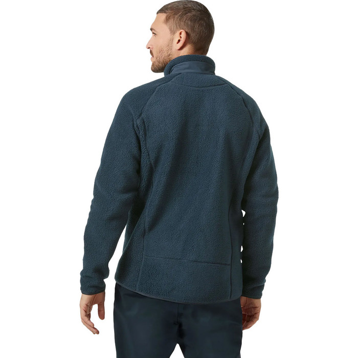 2023 Helly Hansen Hombres Panorama Pile Fleece Block Jacket 49460 - Navy